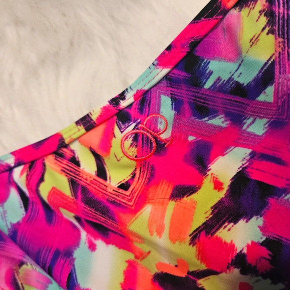 OP Graffiti Print String Bikini Bottoms - Picture 3 of 5